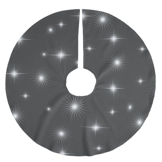 Jupon De Sapin En Polyester Brossé Élégante nuit étoilée (Devant)