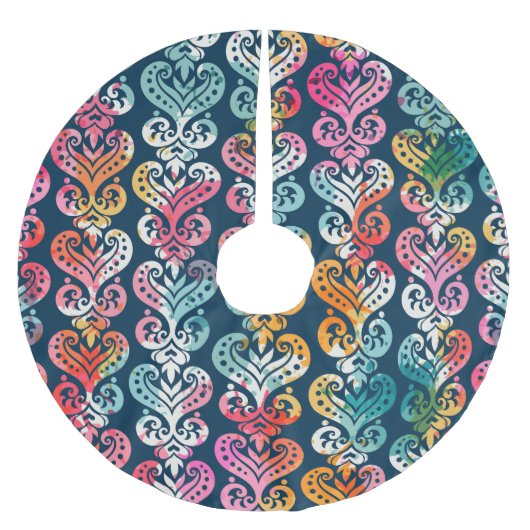 Jupon De Sapin En Polyester Brossé Éléments décoratifs, design motif polyvalent. (Devant)