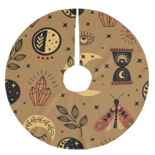 Jupon De Sapin En Polyester Brossé Éléments magiques : Enchanter un Motif sans coutur