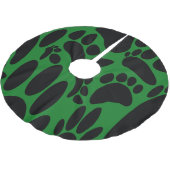 Jupon De Sapin En Polyester Brossé Empreinte Abstraite de chien (Angle)