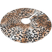 Jupon De Sapin En Polyester Brossé Empreinte de léopard africain sans couture (Angle)