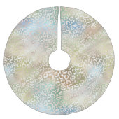 Jupon De Sapin En Polyester Brossé Empreinte de léopard Aqua Gold (Devant)