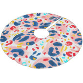 Jupon De Sapin En Polyester Brossé Empreinte de léopard : aquarelle peinte à la main. (Angle)