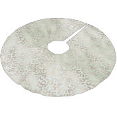 Jupon De Sapin En Polyester Brossé Empreinte de léopard d'aquarelle en or Glam (Angle)