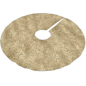 Jupon De Sapin En Polyester Brossé Empreinte de léopard Gold Glam Parties scintillant (Angle)