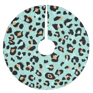 Jupon De Sapin En Polyester Brossé Empreinte de léopard, motif animal