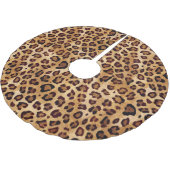 Jupon De Sapin En Polyester Brossé Empreinte de léopard Rustic Texture (Angle)