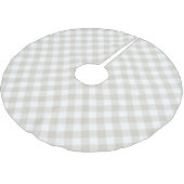 Jupon De Sapin En Polyester Brossé En vichy beige lin (Angle)
