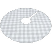 Jupon De Sapin En Polyester Brossé En vichy gris (Angle)