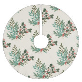Jupon De Sapin En Polyester Brossé Enchanter Classic Élégance Noël (Devant)
