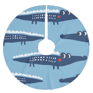 Jupon De Sapin En Polyester Brossé Enfants Crocodile Motif : Jeu d'été.