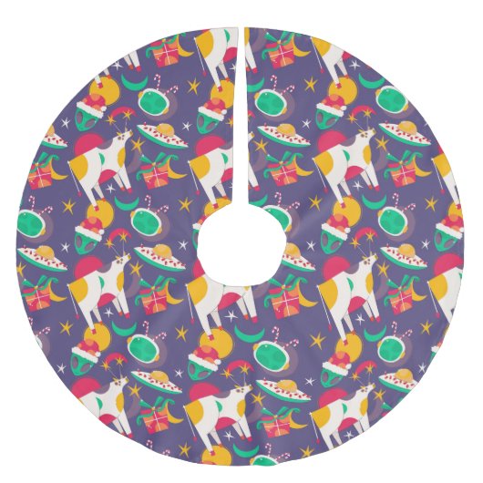 Jupon De Sapin En Polyester Brossé Enlèvement d'Aliens (Devant)