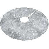 Jupon De Sapin En Polyester Brossé Épersion d'argent (Angle)