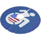 Jupon De Sapin En Polyester Brossé États-Unis handicapés (Angle)