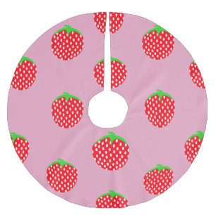 Jupon De Sapin En Polyester Brossé Été Merveilleux aux Fruits Rouges