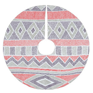 Jupon De Sapin En Polyester Brossé Ethnic Striped Tribal : Vintage artisanal