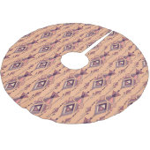 Jupon De Sapin En Polyester Brossé Ethnique tribale : Aztec Mexicain sans couture Vin (Angle)