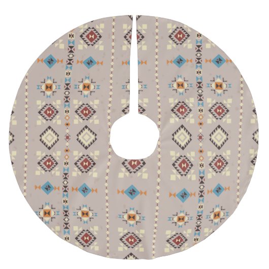 Jupon De Sapin En Polyester Brossé Ethnique : un motif tribal transparent (Devant)