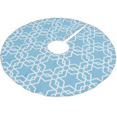 Jupon De Sapin En Polyester Brossé Étoile Bleue De David (Angle)