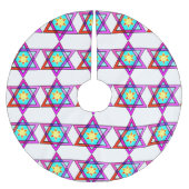 Jupon De Sapin En Polyester Brossé Étoile de David juive (Devant)