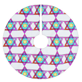 Jupon De Sapin En Polyester Brossé Étoile de David juive