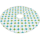 Jupon De Sapin En Polyester Brossé Étoiles de diamant (Angle)