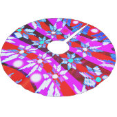 Jupon De Sapin En Polyester Brossé étoiles de Noël (Angle)