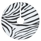 Jupon De Sapin En Polyester Brossé Excellente impression Zebra noir et blanc (Devant)
