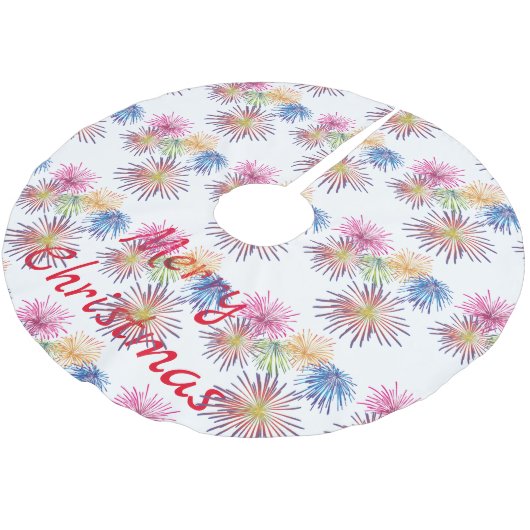 Jupon De Sapin En Polyester Brossé Explosion de feux d'artifice Thunder_Cove (Angle)