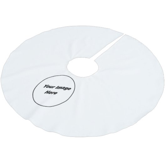 Jupon De Sapin En Polyester Brossé Faites votre d'une jupe aimable d'arbre de Noël (Angle)