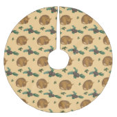 Jupon De Sapin En Polyester Brossé Falda árbol navidad con cervatillo y ramas. (Devant)