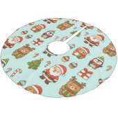 Jupon De Sapin En Polyester Brossé Falda para Árbol Navidad Divertida (Angle)