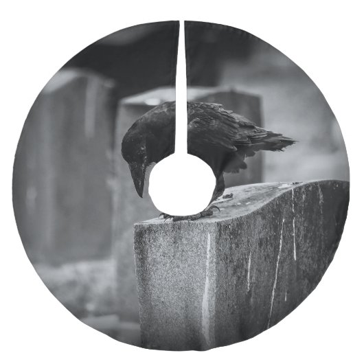 Jupon De Sapin En Polyester Brossé Falln Cemetery Crow (Devant)