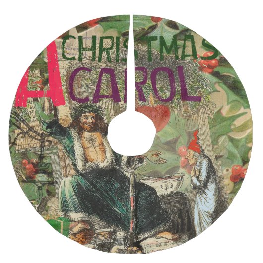 Jupon De Sapin En Polyester Brossé Fantôme de Noël Illustration actuelle Scrooge (Devant)