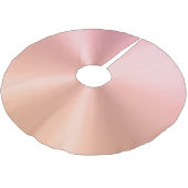 Jupon De Sapin En Polyester Brossé Faux Metallic Rose Gold Dégradé (Angle)