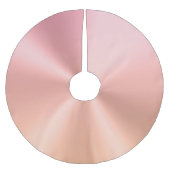 Jupon De Sapin En Polyester Brossé Faux Metallic Rose Gold Dégradé (Devant)