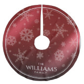 Jupon De Sapin En Polyester Brossé Festif Pneus à huile rouge (Devant)