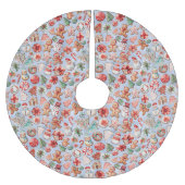 Jupon De Sapin En Polyester Brossé Festive : Noël Cookie Wonderland (Devant)