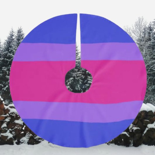 Jupon De Sapin En Polyester Brossé Fête de la Fierté Bi
