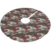 Jupon De Sapin En Polyester Brossé Fête de Noël de Chien Havanais (Angle)