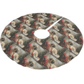 Jupon De Sapin En Polyester Brossé Fête de Noël des Chiens de Berger Anatoliens (Angle)