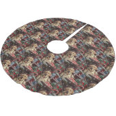 Jupon De Sapin En Polyester Brossé Fête de Noël du chien du Labrador (Angle)