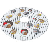 Jupon De Sapin En Polyester Brossé Fête de Noël 🎄 photo personnalisée (Angle)