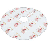 Jupon De Sapin En Polyester Brossé Fête heure confetti Pig (Angle)