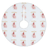 Jupon De Sapin En Polyester Brossé Fête heure confetti Pig (Devant)