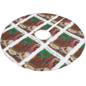 Jupon De Sapin En Polyester Brossé Fête Noël grand Danse (Angle)