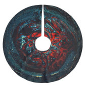 Jupon De Sapin En Polyester Brossé Feu rouge d'enfer océanique (Devant)