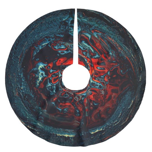 Jupon De Sapin En Polyester Brossé Feu rouge d'enfer océanique (Devant)