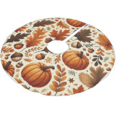 Jupon De Sapin En Polyester Brossé feuille/citrouille/cavernes Automne (Angle)