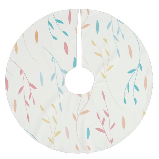 Jupon De Sapin En Polyester Brossé feuille d'arbre (Devant)